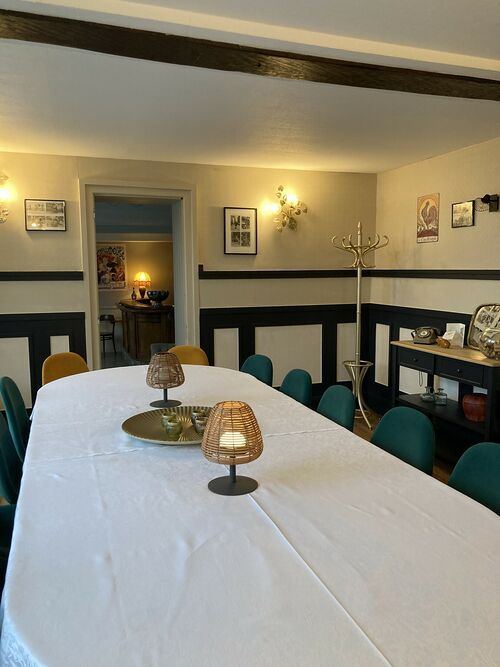 Repas dans notre salle privée restaurant à Terres-de-caux 0